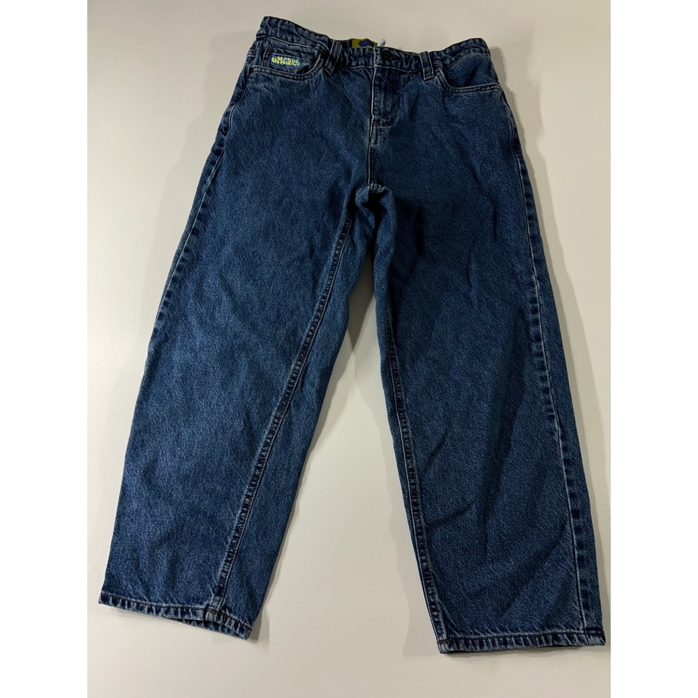 Empyre loose Fit Denim Jeans 25 Blue Straight Leg Streetwear Skater Pants